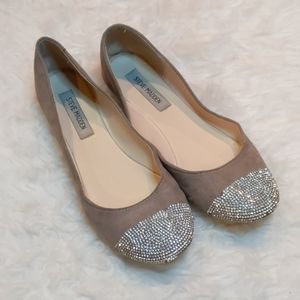 Steve Madden Rhinestone Toe Flats